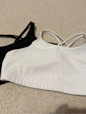 Athleta girl! but fits a women xs Double-Strap Bralette in White and Black